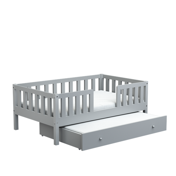 Kinderbett Classic mit 2ter Schlaffunktion  und Rausfallschutz